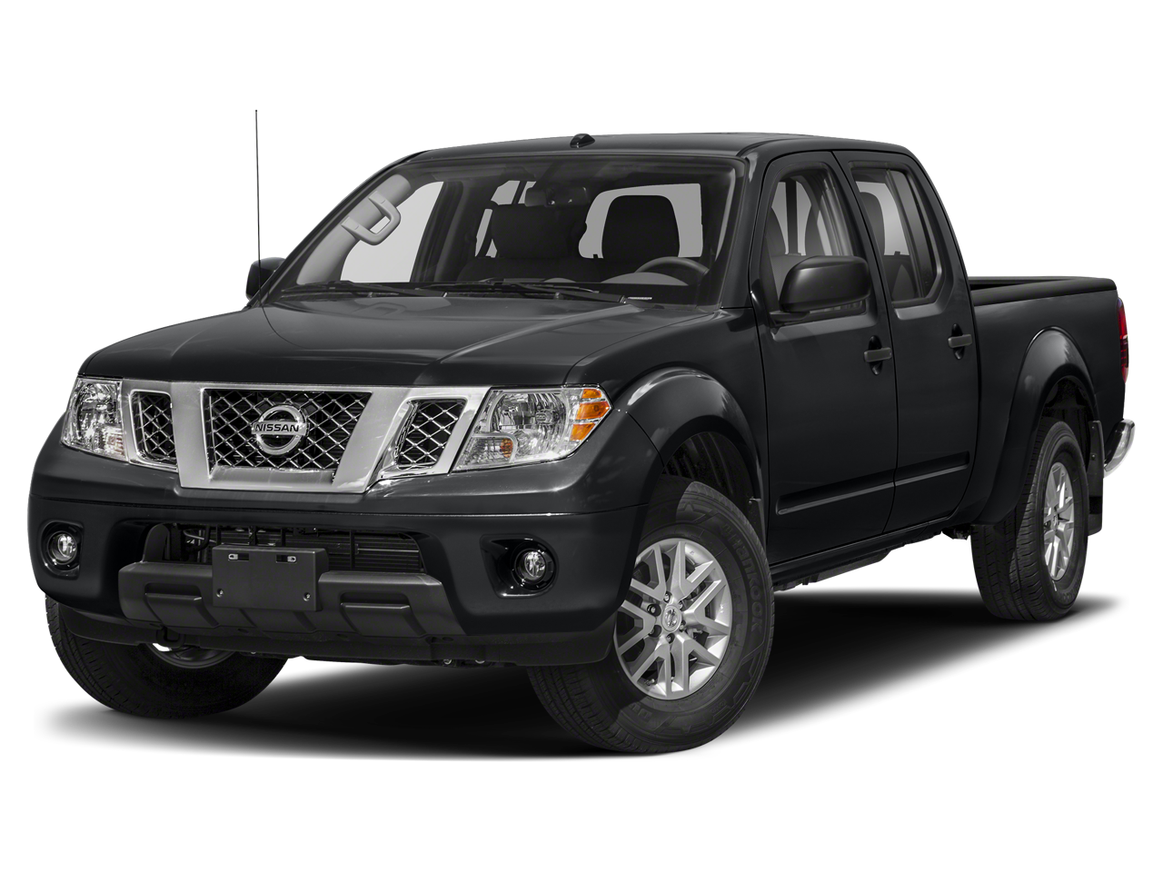 2018 Nissan Frontier SV in Magnetic Black — front three-quarter view