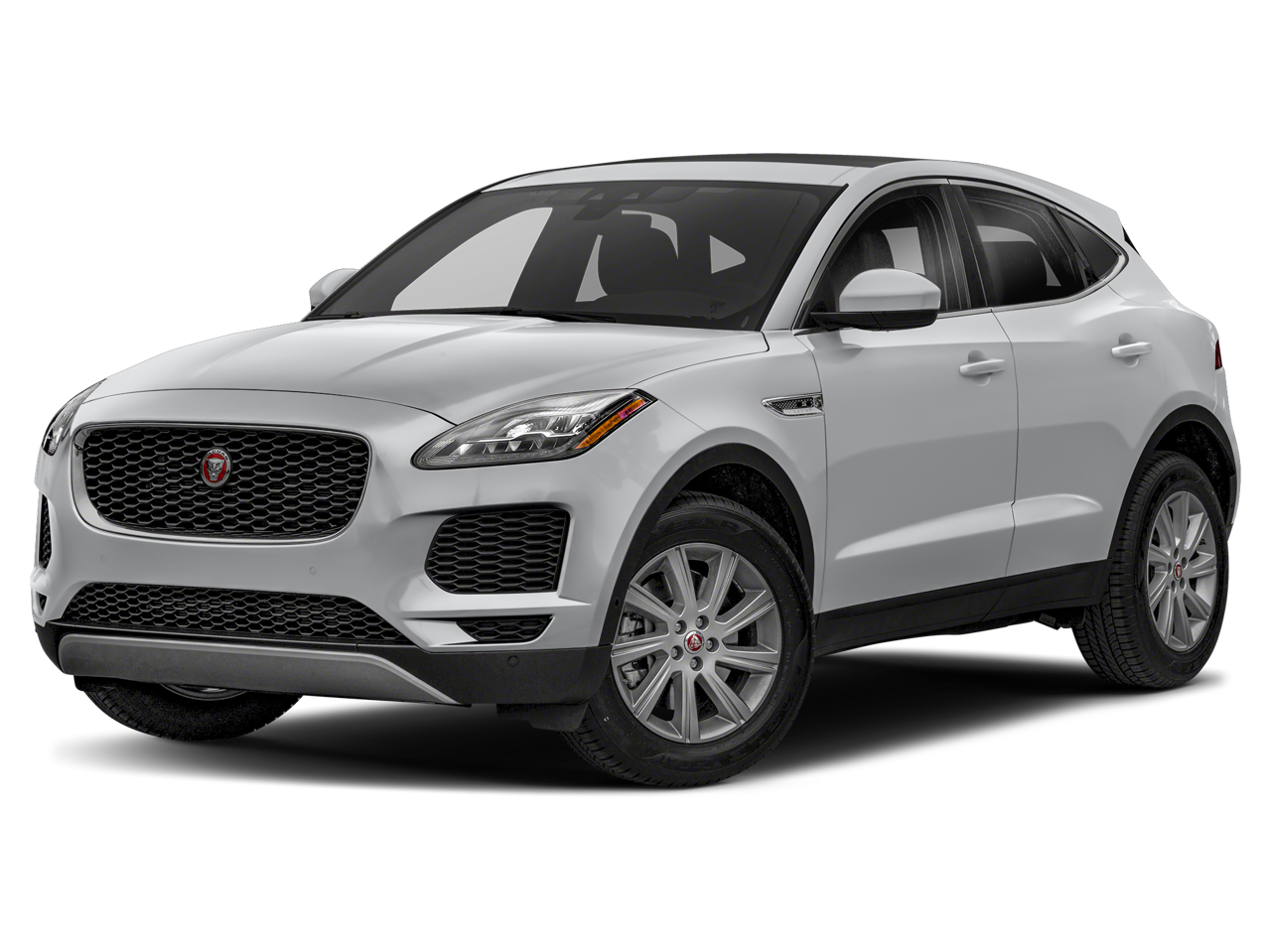 2019 Jaguar E-PACE S in Yulong White Metallic — front three-quarter view