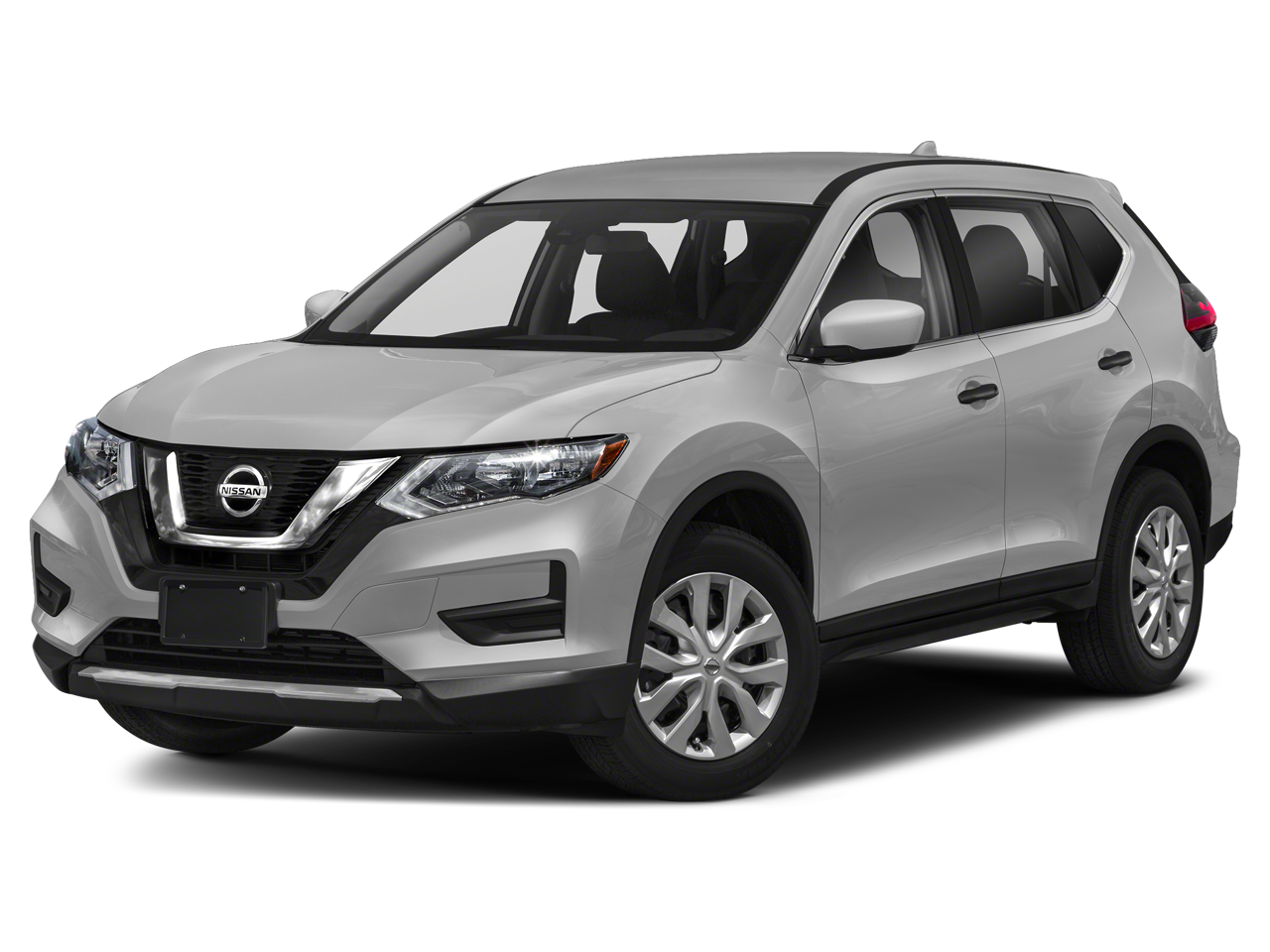 2020 Nissan Rogue SV in Brilliant Silver Metallic — front three-quarter view