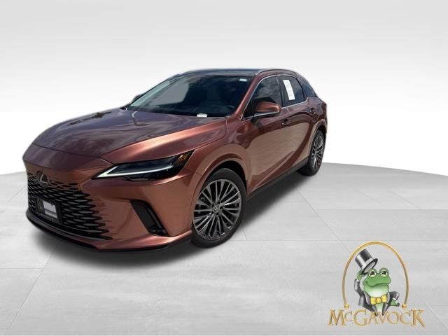 2024 Lexus RX 350 Luxury in Copper — front three-quarter view