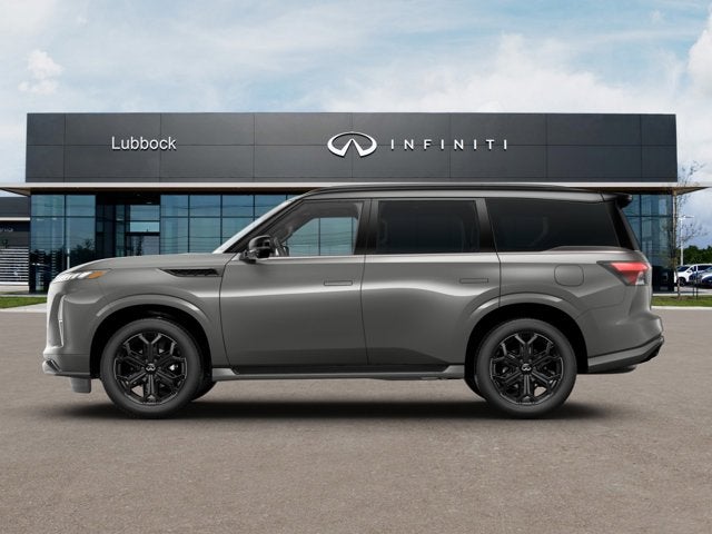 2027 INFINITI QX80 — rear three-quarter view