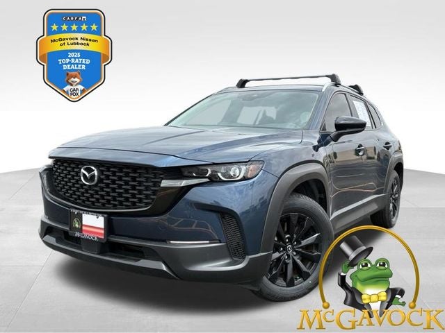 2024 Mazda Mazda CX-50 2.5 S Preferred Package in Ingot Blue Metallic — front three-quarter view