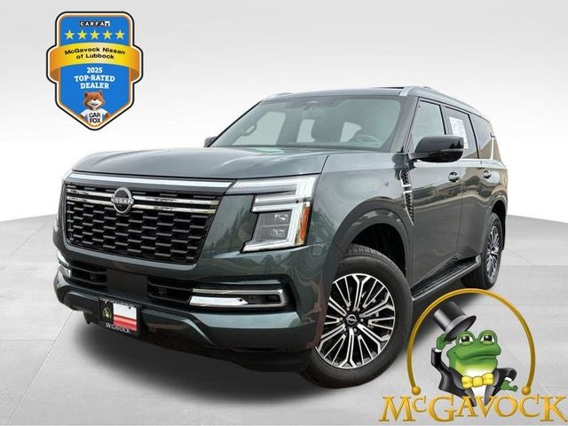 2026 Nissan Armada SL in Alpine Metallic — front three-quarter view