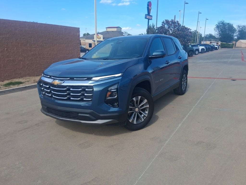 2026 Chevrolet Equinox LT in Lakeshore Blue Metallic — front three-quarter view